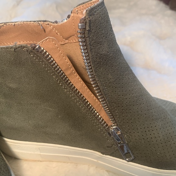 Steve Madden Carlen green suede platform high top 6 - Picture 6 of 8